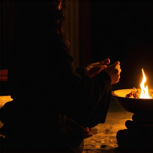 Spiritual Blessing Ritual for Protection Spiritual practitioner blessing home for protection against demonic influence