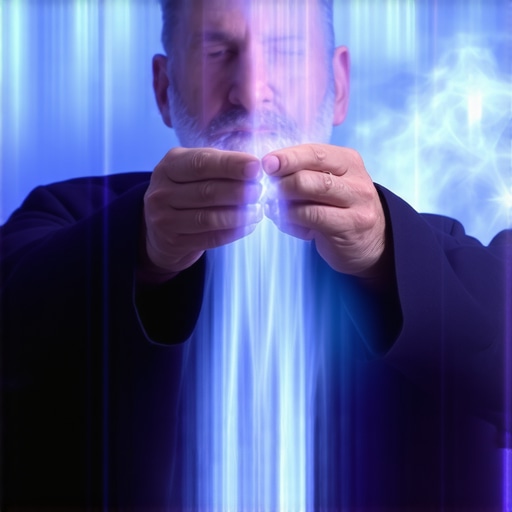 Exorcist performing spiritual cleansing with sacred symbols in Virginia home