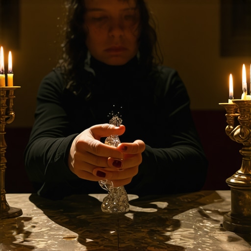 Exorcist performing spiritual cleansing ritual in Virginia church setting