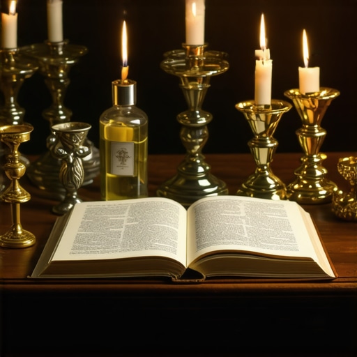 Catholic Prayer Artifacts for Spiritual Protection Relics, holy water, and prayer books on a Catholic altar used for spiritual defense in Virginia.