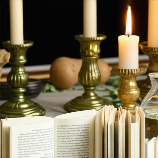 Maintaining Spiritual Defense with Sacred Tools Sacred home prayer corner with religious artifacts and candles