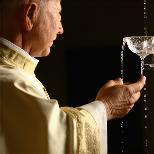 A Catholic priest blessing a Virginia home with holy water to ward off spiritual disturbances.