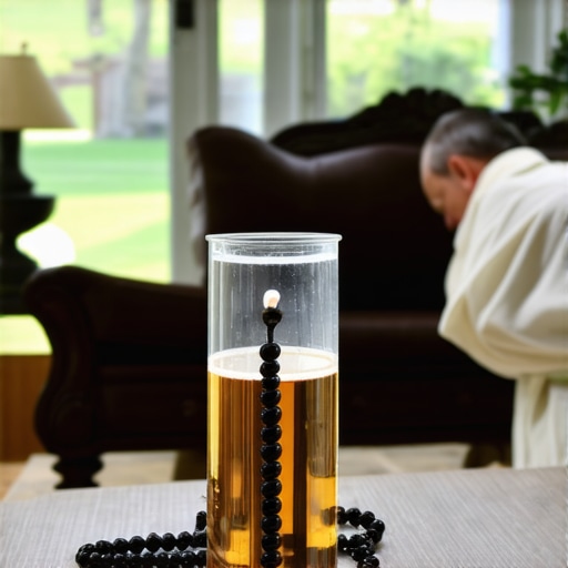 A priest performing a home blessing in a peaceful Virginia neighborhood
