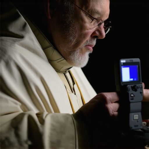 A priest recording and analyzing speech during a Catholic exorcism in Virginia.