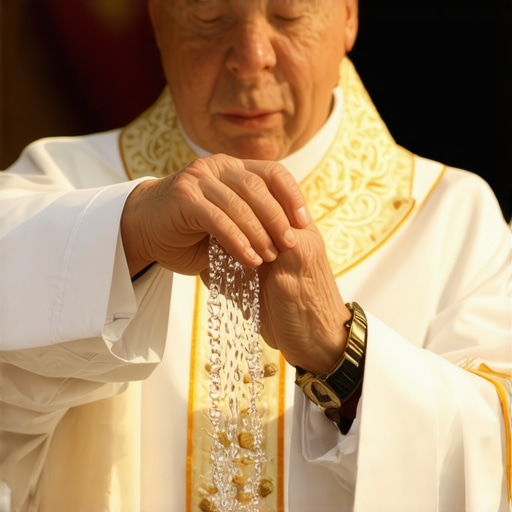Powerful Tools for Spiritual Defense Priest blessing holy water during exorcism ritual