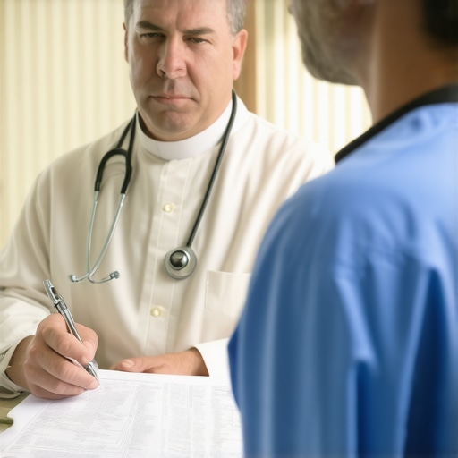 Why a DC priest might ask for a medical history first