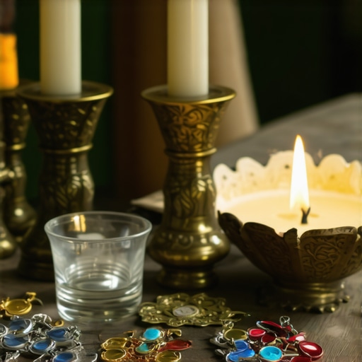 Sacred altar with exorcist tools for ongoing spiritual defense.