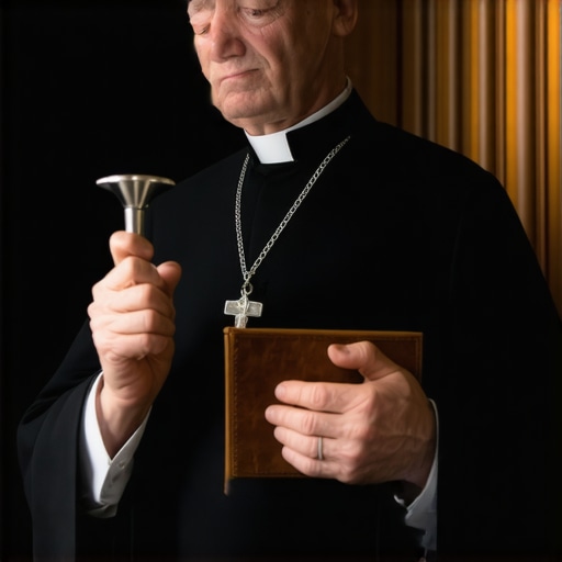 A Catholic priest prepared for a spiritual deliverance ritual in a historic home
