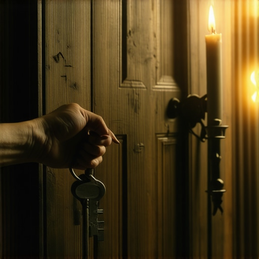 A symbolic image of a key and a door representing spiritual authority and deliverance.