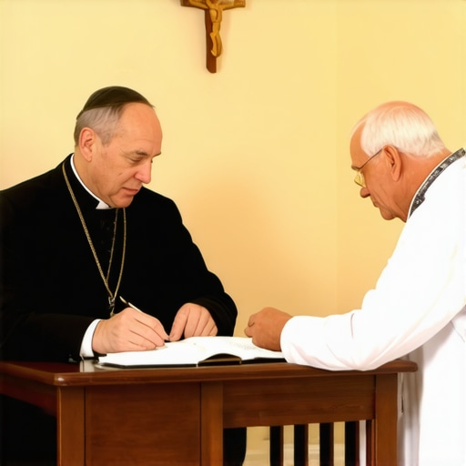 A priest and a doctor consulting on a spiritual case in Virginia