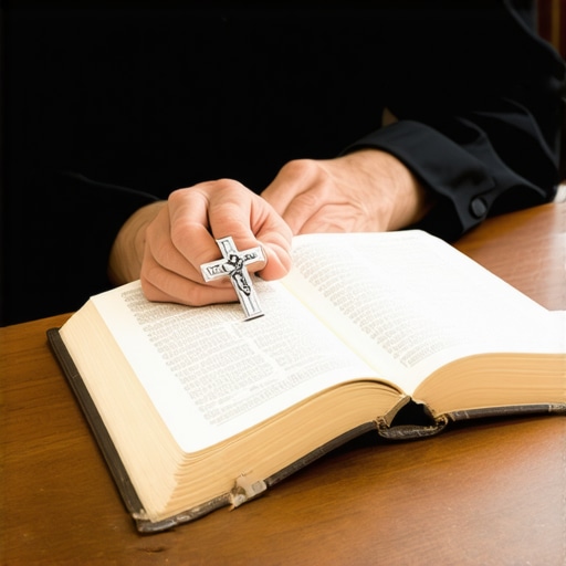 A Catholic priest discussing spiritual healing in a Richmond parish office.