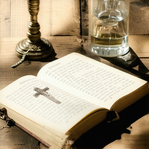 A handwritten journal and crucifix used for documenting spiritual disturbances.