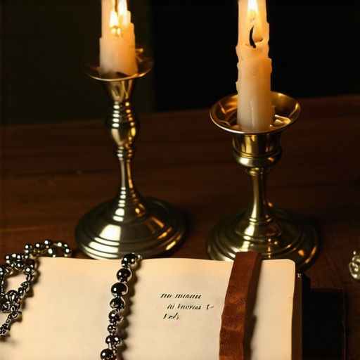 A journal and rosary used for preparing for a spiritual evaluation in Virginia.