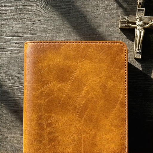 A journal and crucifix used for documenting spiritual disturbances.