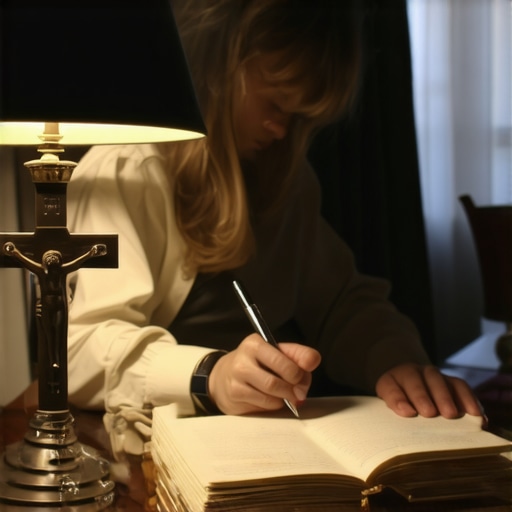A person recording details for a spiritual deliverance investigation in DC