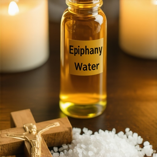 Epiphany water and blessed salt for home protection