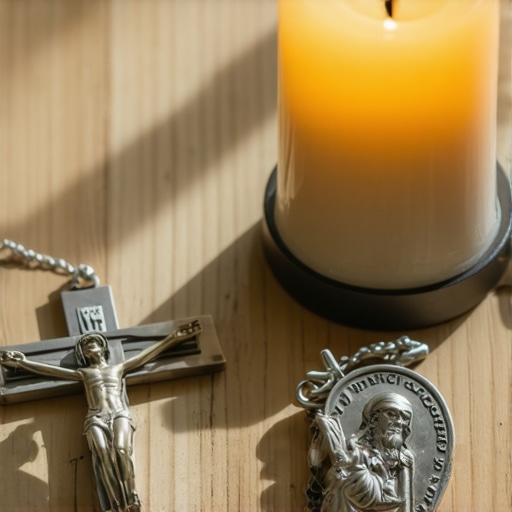 A home altar used for spiritual protection and maintenance in a Virginia home.
