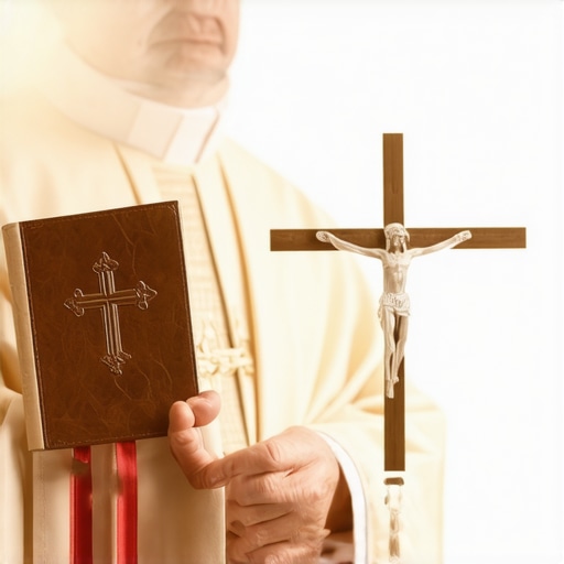 Catholic priest preparing for a spiritual deliverance ritual in Virginia.