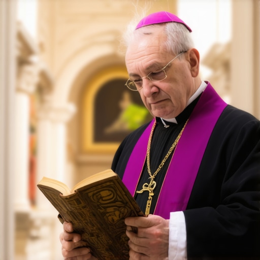 A priest preparing for an official house exorcism in a Washington DC residence.