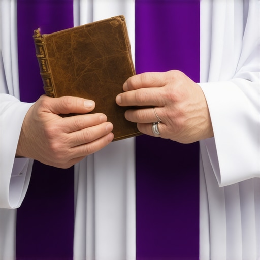 The Roman Ritual book and priest's stole used in official deliverance ministry and exorcism cases.