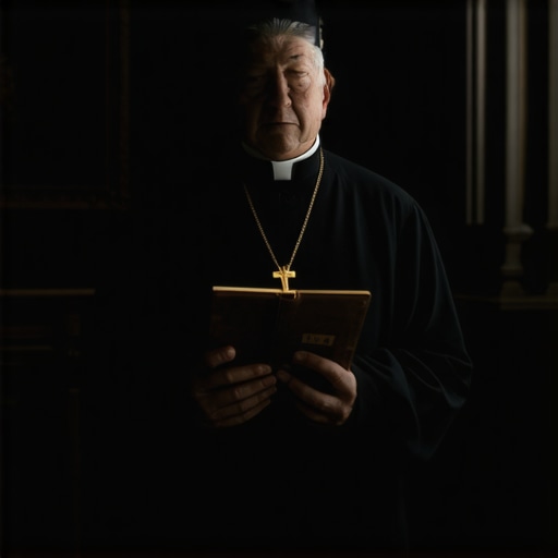 A Catholic priest preparing for a formal exorcism ritual in a historic Virginia home.