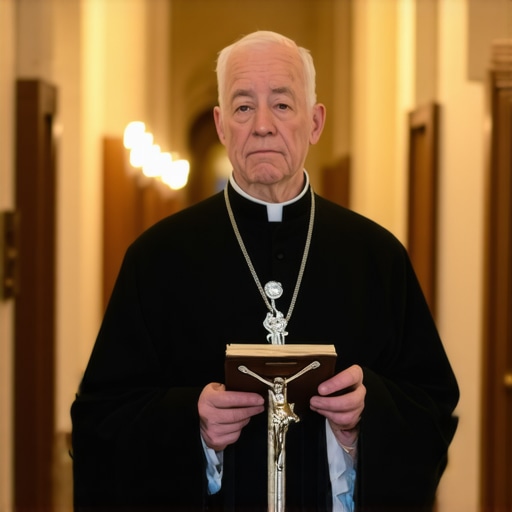 A Catholic priest preparing for a deliverance rite in a historic DC home.