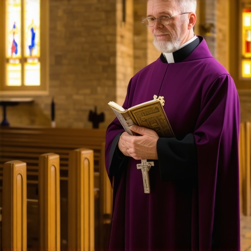 A Catholic priest in a Virginia chapel prepared for a spiritual deliverance session.