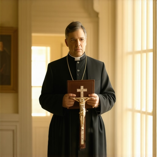 Catholic priest exorcist in a Virginia home
