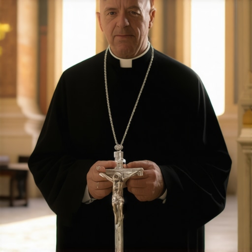 A Catholic priest preparing for a spiritual deliverance session in a historic Virginia home.