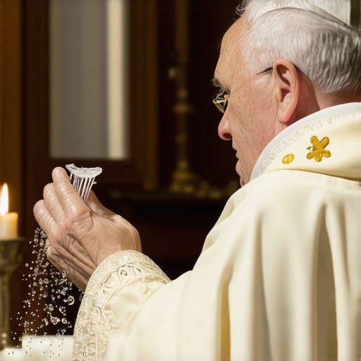 A Catholic priest performing a house blessing in Virginia