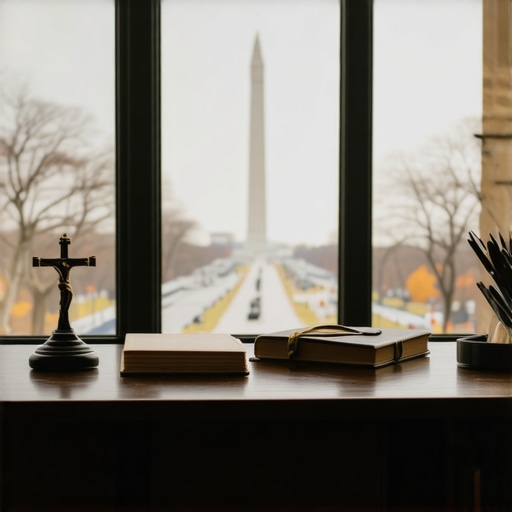 A professional workspace in DC used for spiritual discernment and investigation.