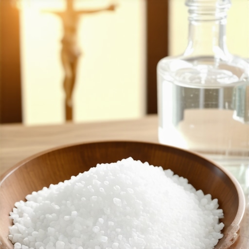 Blessed salt and holy water for maintaining a spiritually clean home in Virginia