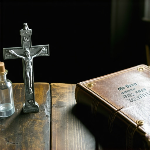 Catholic ritual items for spiritual protection and deliverance in an old Virginia home