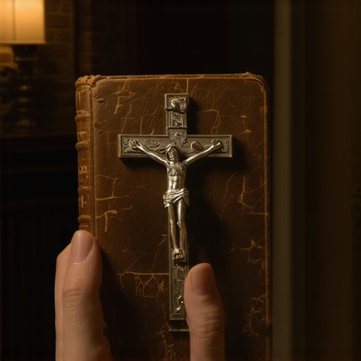 A crucifix and prayer book used in Virginia deliverance ministry.