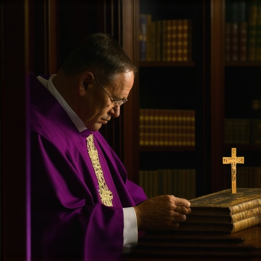 A Catholic priest preparing for a deliverance session in a historic Virginia home.