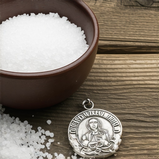 Blessed salt and St. Benedict medal for spiritual protection