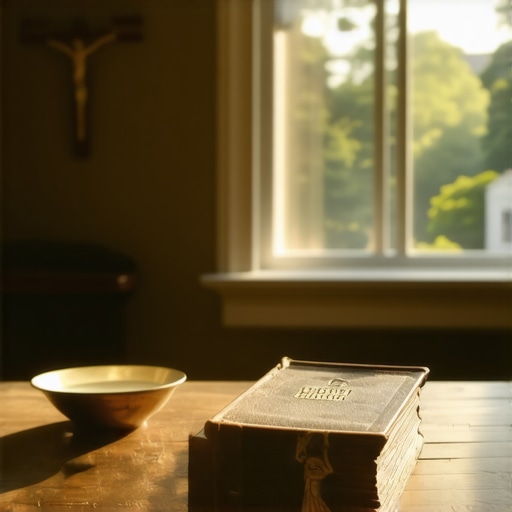 A room prepared for a house blessing and spiritual protection in Washington DC.