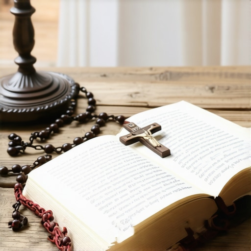Spiritual investigation logbook and crucifix A journal and religious items used for documenting spiritual activity in a Virginia home.