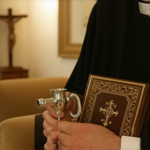 Sacramentals and the Roman Ritual used for maintaining a holy home in Virginia.