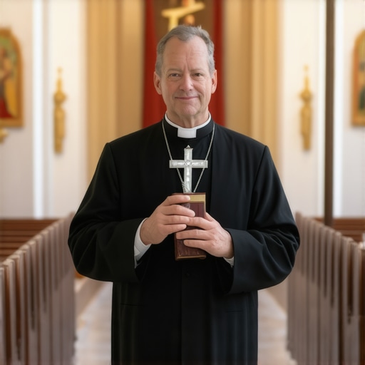 A Catholic priest representing spiritual authority in Virginia and DC.