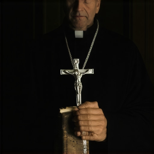 A Catholic priest prepared for a formal deliverance session in Virginia.