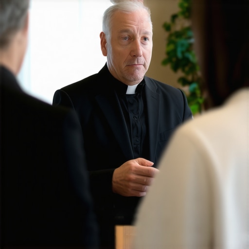 A priest and a doctor consulting with a homeowner in Virginia regarding spiritual activity.