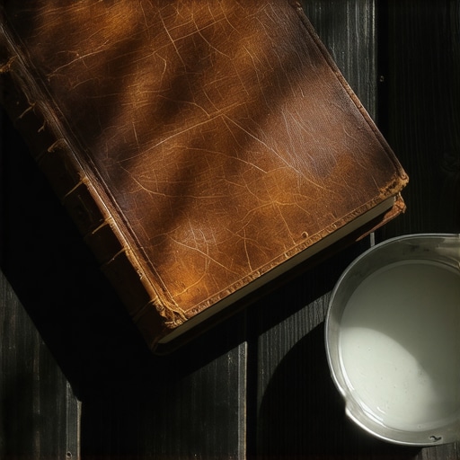A traditional Catholic Roman Ritual book and silver holy water bowl used for official deliverance rituals.