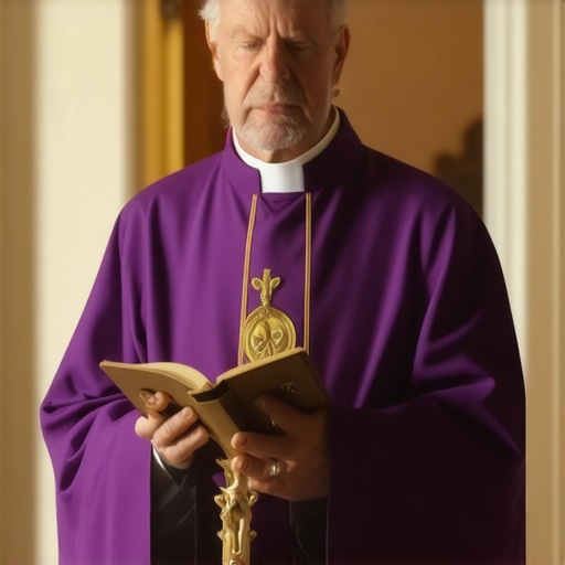 A priest preparing for a spiritual evaluation in an old Virginia house.