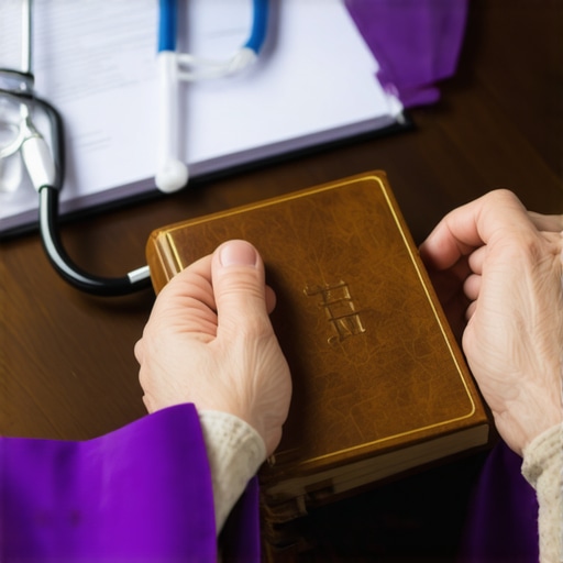 The intersection of spiritual and medical authority in Virginia exorcism cases A Roman Ritual book and a medical file representing the collaboration between priests and doctors in DC exorcism cases.