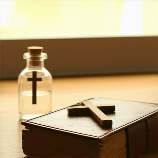 A religious journal and cross used for documenting spiritual disturbances in Virginia.