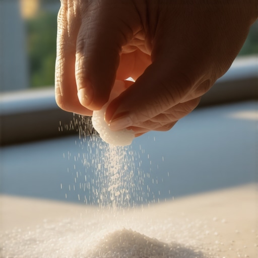 Blessed salt being used to seal a room from spiritual influence in Virginia.